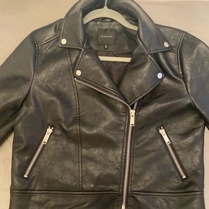 Dynamite Black Faux Leather Jacket